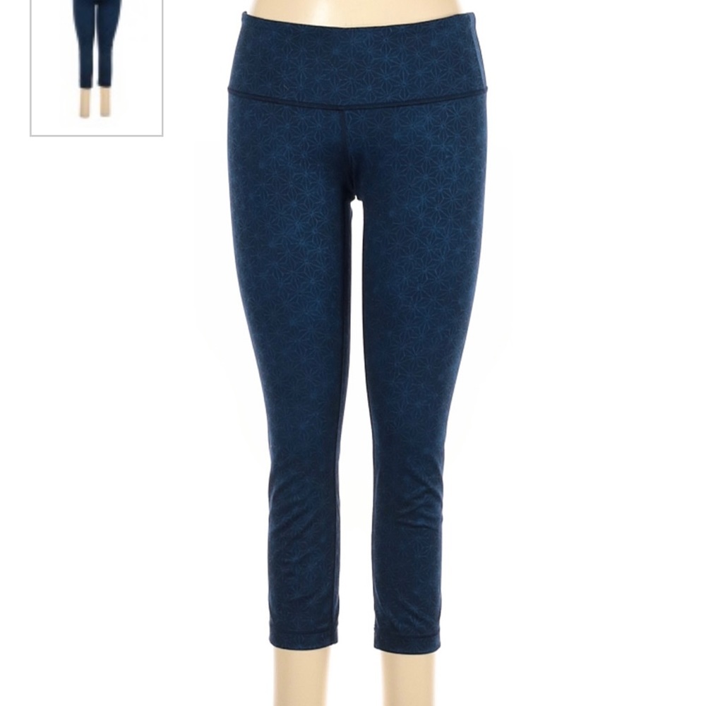Blue Star Lululemon Crop Leggings